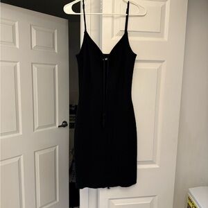 NWT Abercrombie & Fitch Black Everyday Keyhole Dress